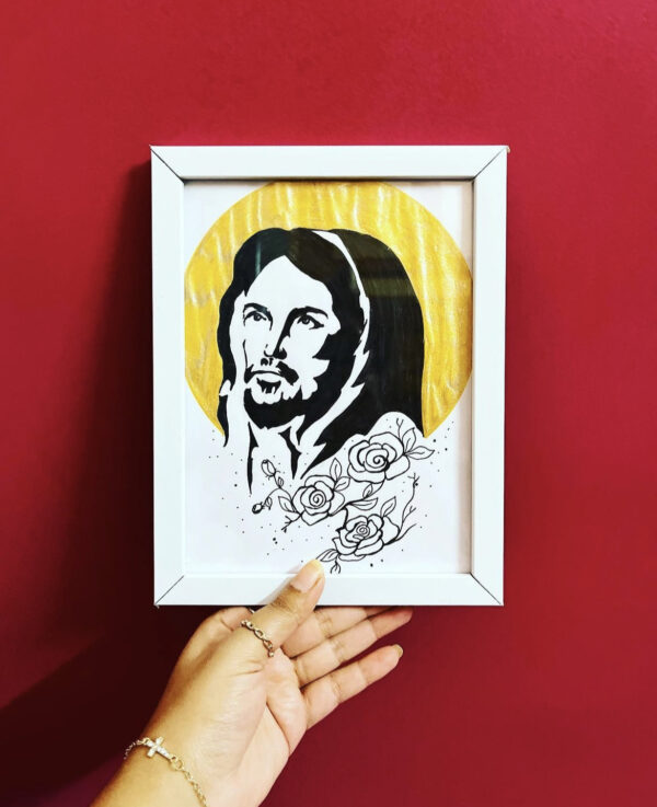 Handmade Jesus Christ Drawing – A Spiritual Masterpiece